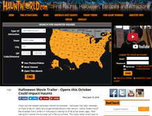 Tablet Screenshot of hauntworld.com